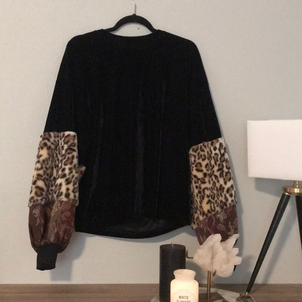 ZARA | Velvet Oversized Sweater